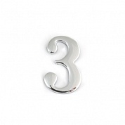 Цифра дверная Apecs DN-01-3-Z-CR хром